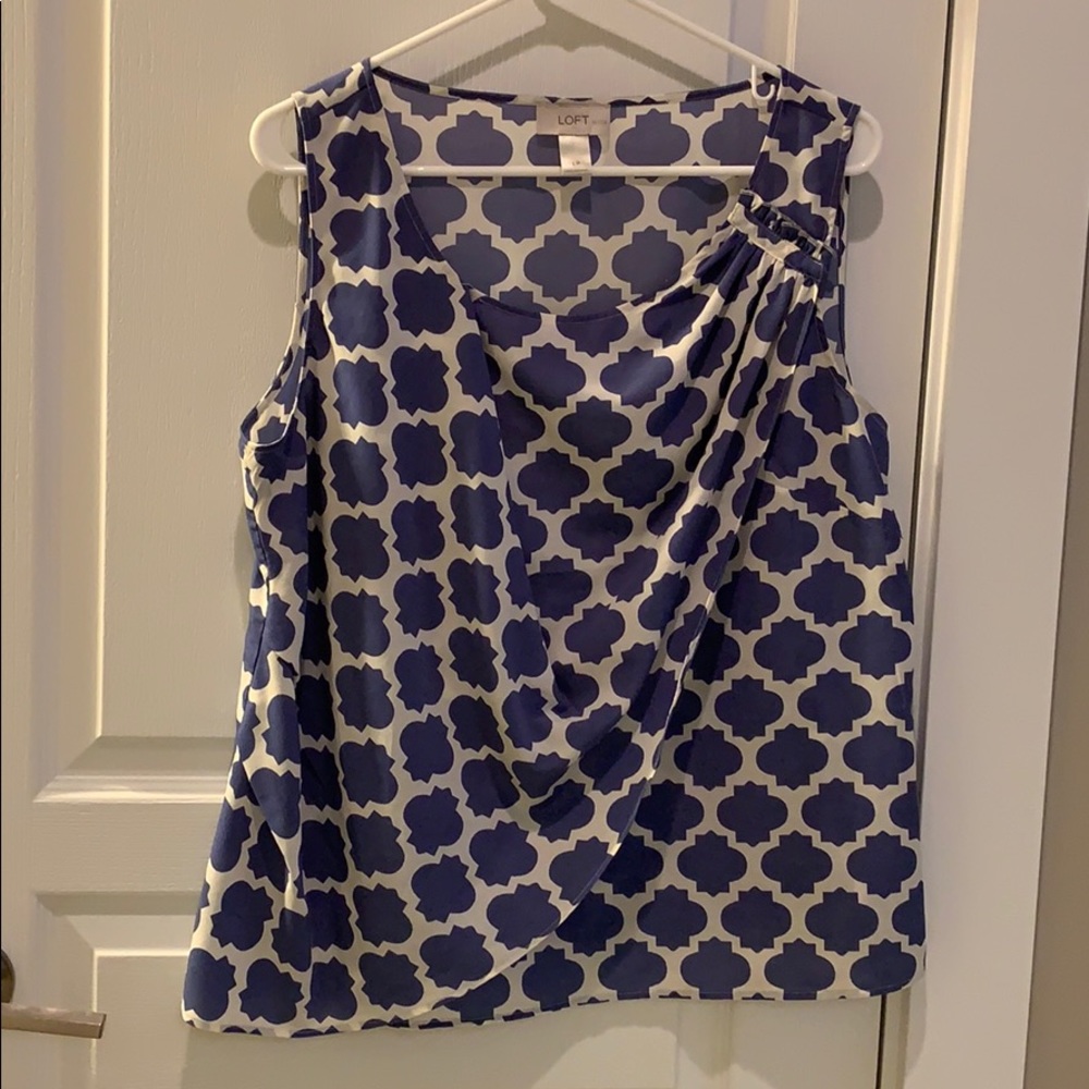 Lavender Ann Taylor Loft Sleeveless Blouse